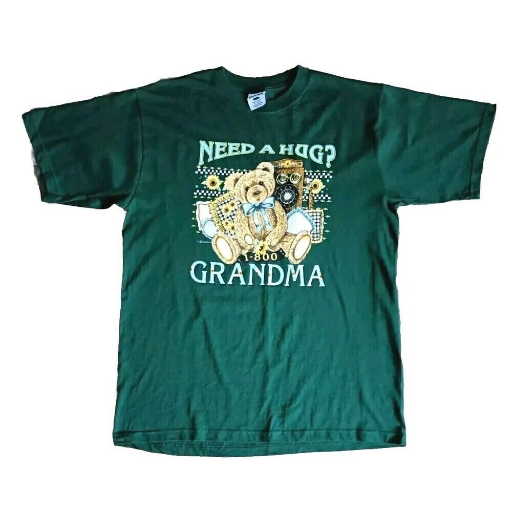 Mark Athletic T-Shirt Men's Size Large 90s Graphic Green Short Sleeve